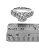 Diamond Halo Ring with Pave Shoulders